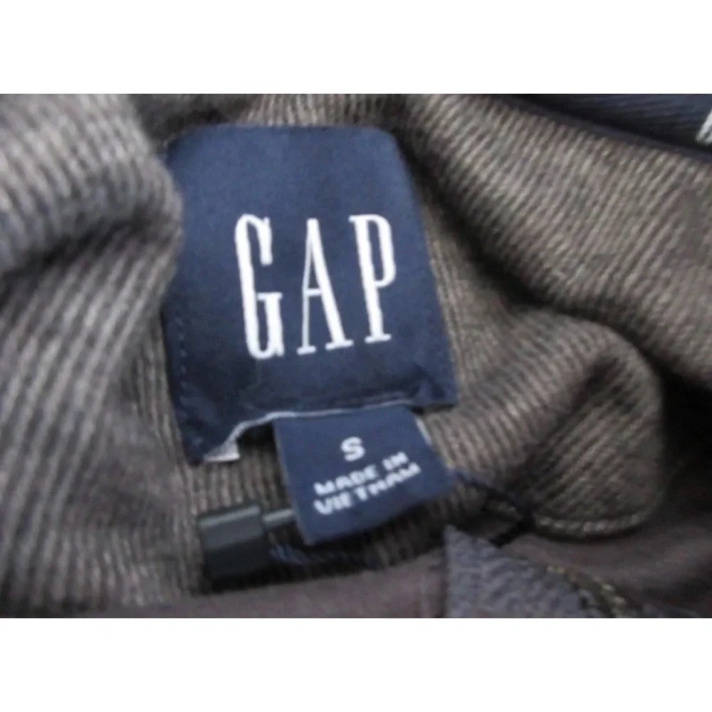 Gap Men's Long Sleeve Cozy/Soft Quarter Zip Mock Neck Pullover Gray Sz Small NWT